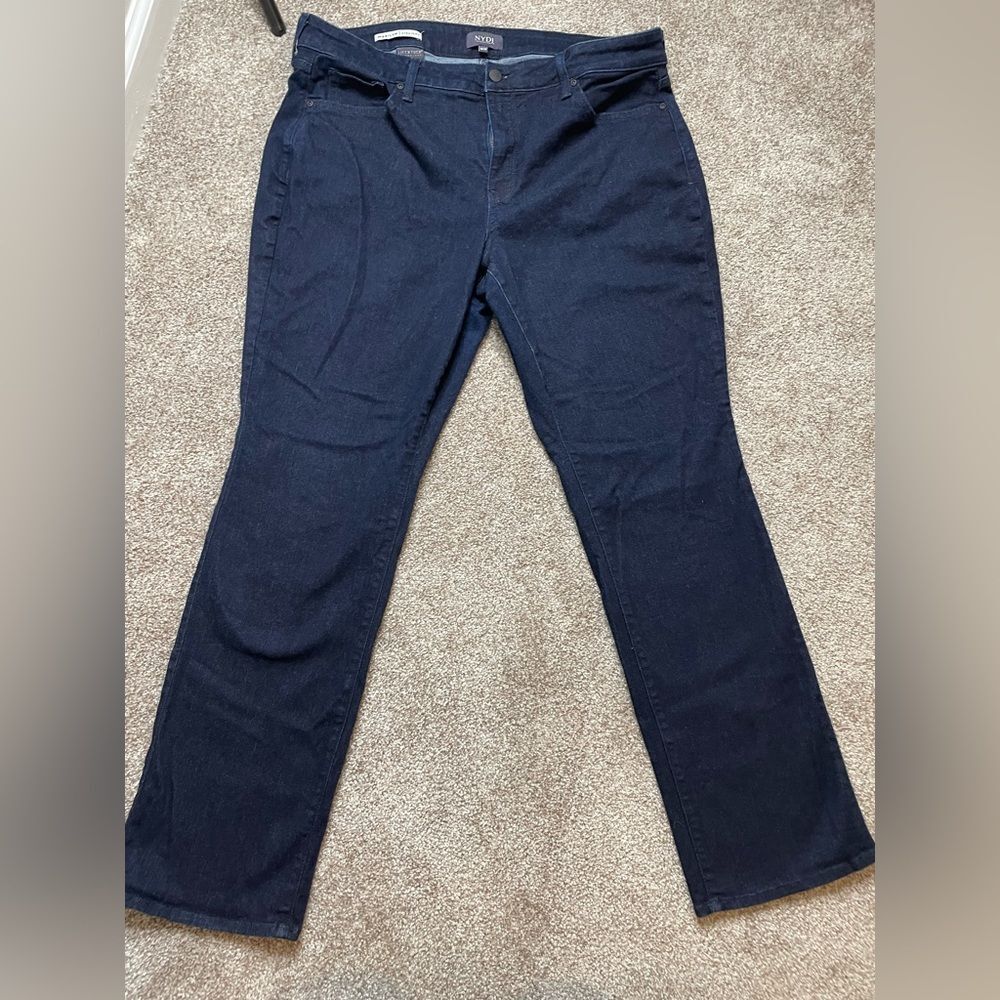 NYDJ Marilyn Straight Cut Jeans Size 16 Bootcut Flare